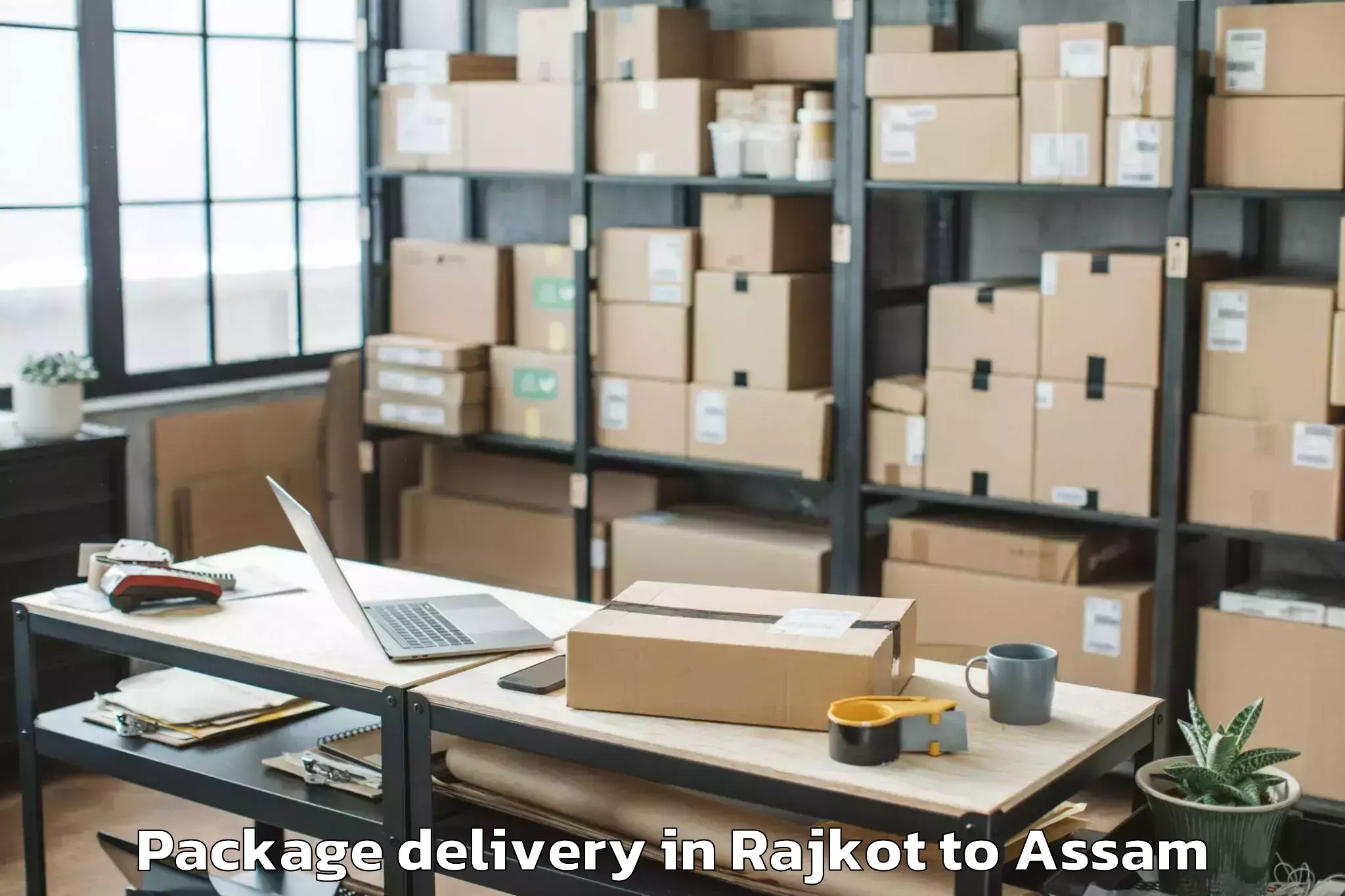 Trusted Rajkot to Titabar Package Delivery